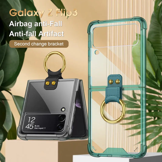 Acrylic Ring Case For Samsung Galaxy Z Flip 3