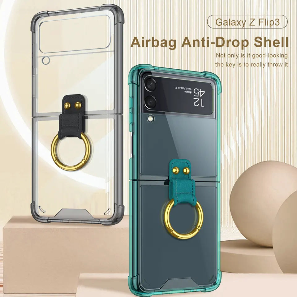 Acrylic Ring Case For Samsung Galaxy Z Flip 3