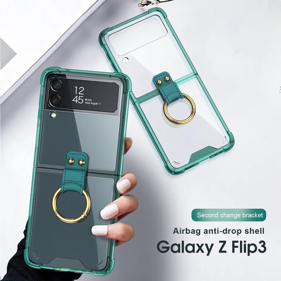 Acrylic Ring Case For Samsung Galaxy Z Flip 3