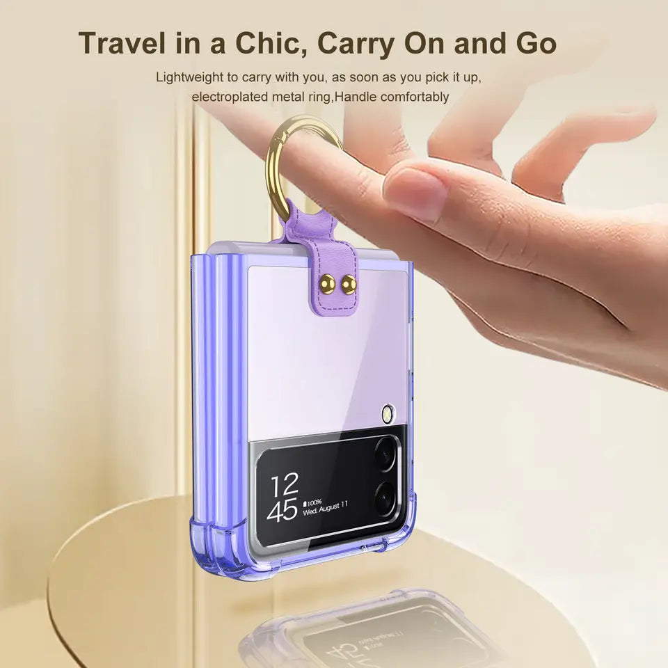Acrylic Ring Case For Samsung Galaxy Z Flip 3