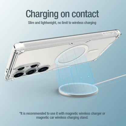 Shockproof Magnetic MagSafe Transparent Case For Galaxy S25 Ultra