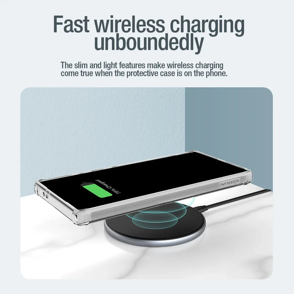 Shockproof Magnetic MagSafe Transparent Case For Galaxy S25 Ultra