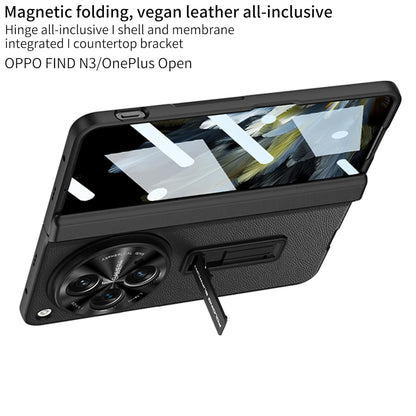 Magnetic Hinge Flux Leather Case For OnePlus Open