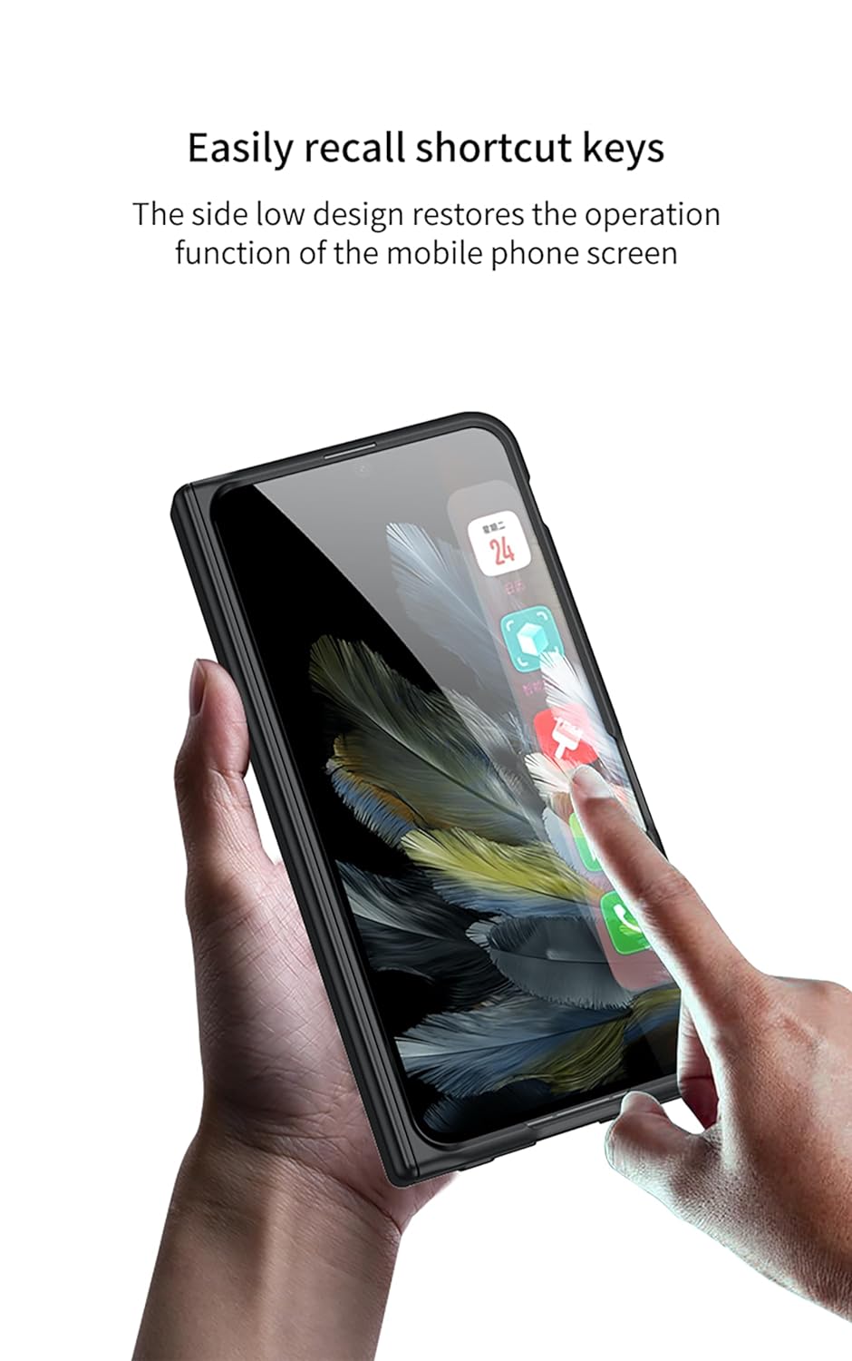 Magnetic Hinge Flux Leather Case For OnePlus Open