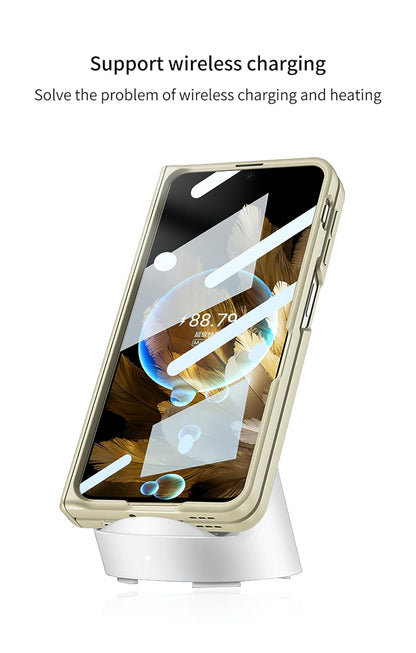 Magnetic Hinge Flux Leather Case For OnePlus Open