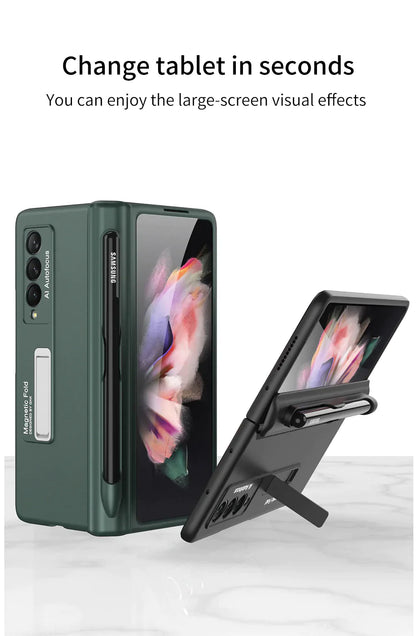 MAGNETIC FRAME KICK STAND ALL-INCLUDED CASE WITH S PEN SLOT Z FOLD 3