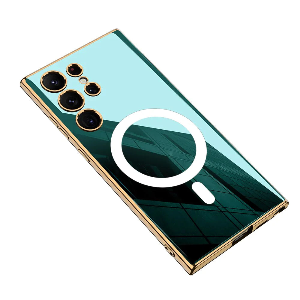 Solid Color Magnetic Case For Galaxy S24 Ultra