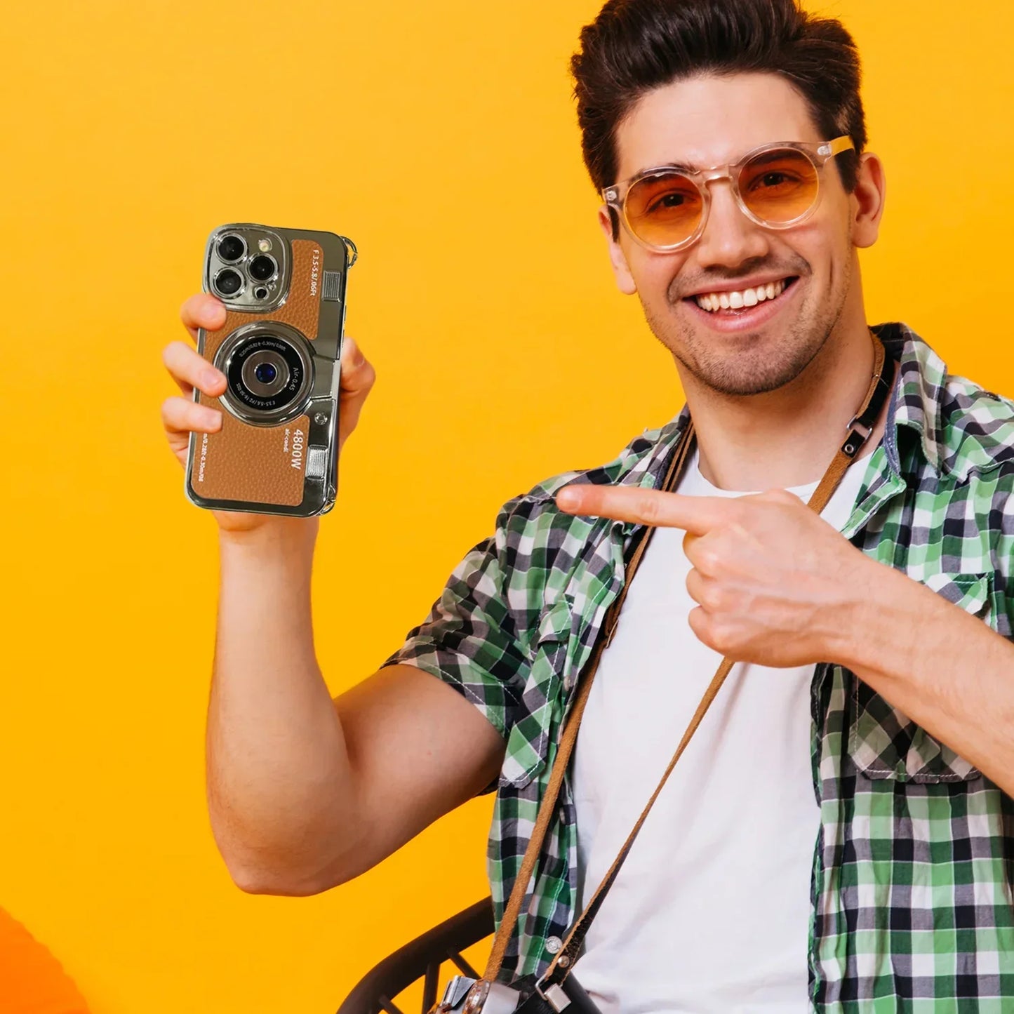 Retro Leather Vintage Camera Case- iPhone
