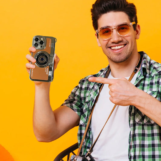 Retro Leather Vintage Camera Case- iPhone
