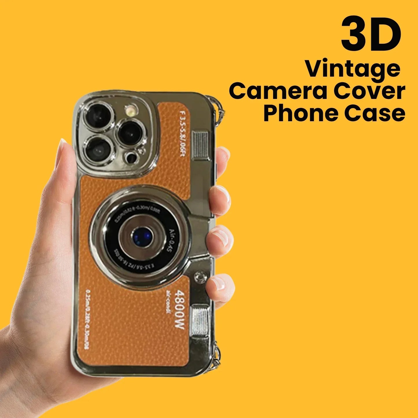 Retro Leather Vintage Camera Case- iPhone