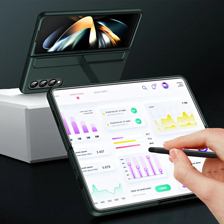 Galaxy Z Fold  Series Detachable Pen Holder Kickstand Case