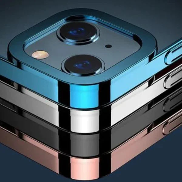 iPhone 14 Series Electroplating Silicone Transparent Glitter Case
