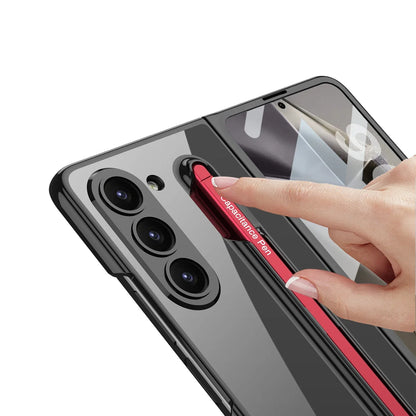 Transparent Case With Screen Protector & Tough Pen For Galaxy Z Fold  Series