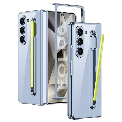 Transparent Case With Screen Protector & Tough Pen For Galaxy Z Fold  Series