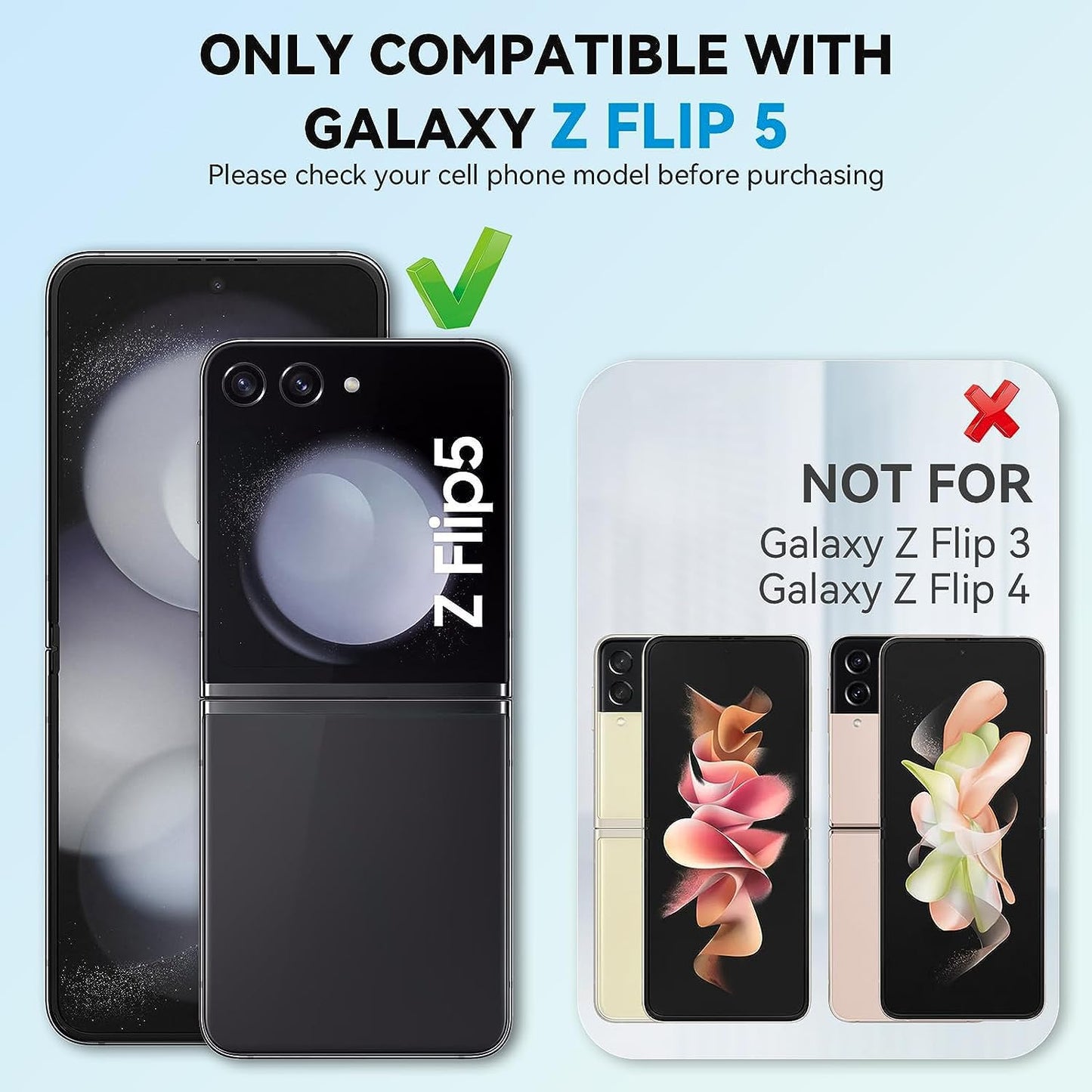 Samsung Galaxy Z Flip 5 Lion Pattern Glass Case