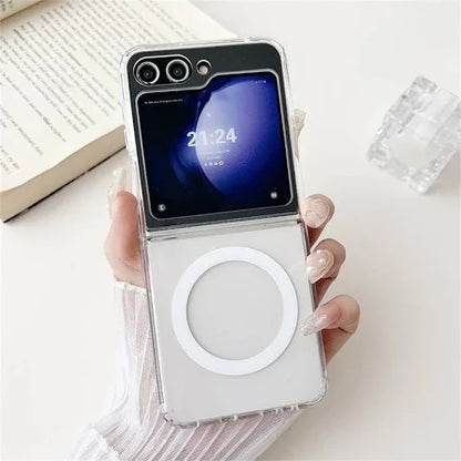 Samsung Galaxy Z Flip6 Slim Magnetic MagSafe Transparent Case