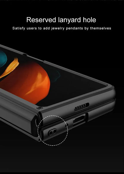 Galaxy Z Fold 3 Foldable Shockproof PC Case with Ring Holder