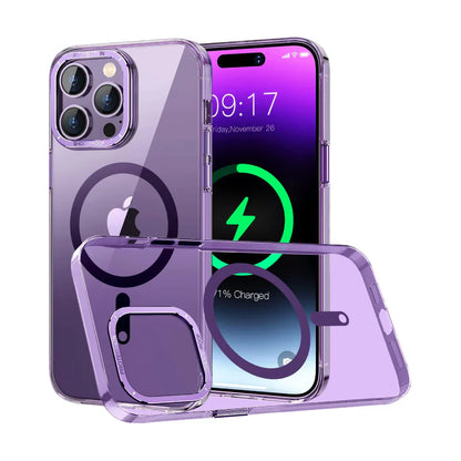 Elegant Transparency Designer MagSafe Case for iPhone 15 Series