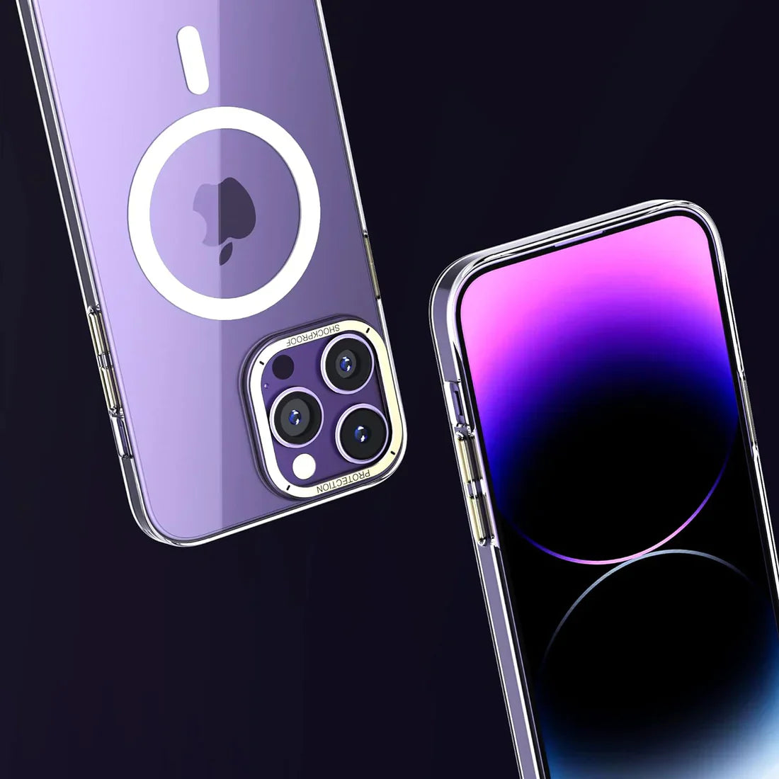 Elegant Transparency Designer MagSafe Case for iPhone 15 Series