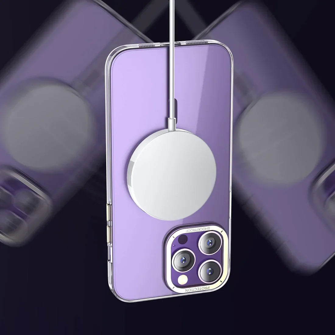 Elegant Transparency Designer MagSafe Case for iPhone 15 Series