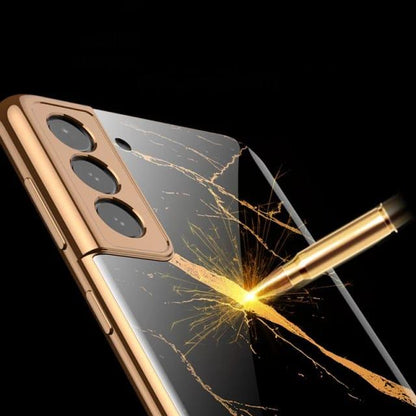 Galaxy S21 Marble Texture Glass Case