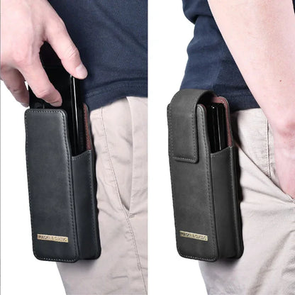 Luxury LEATHER HOLSTER CASE FOR GALAXY Z FOLD SERIES PHONES