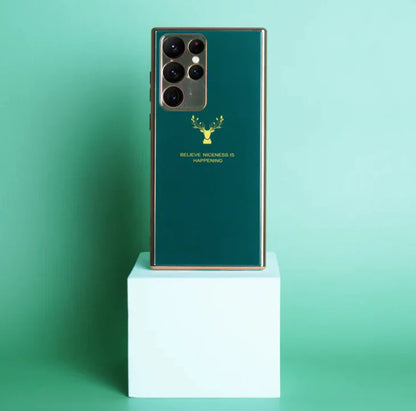 Luxury Golden Deer Protective Back Case for Samsung Galaxy S Series