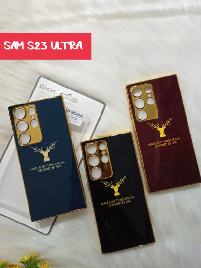 Luxury Golden Deer Protective Back Case for Samsung Galaxy S Series
