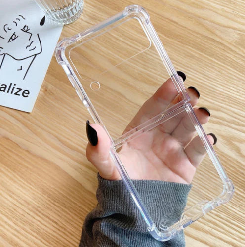 Galaxy Z Flip Shockproof TPU Transparent Case