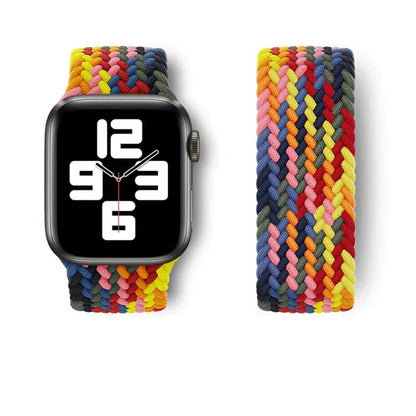 MULTICOLOUR NYLON PREMIUM BRAIDED SOLO LOOP FOR SMART-WATCH SERIES 7/6/5/4/3/2/1/SE (38,40,41MM - 42,44,45MM)