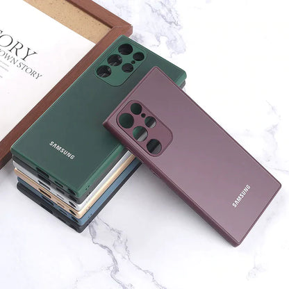 Luxury Soft Edge Matte Finish Case Galaxy S22 Ultra