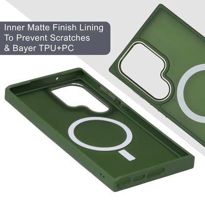 Translucent Magnetic Magsafe Back Case- Samsung