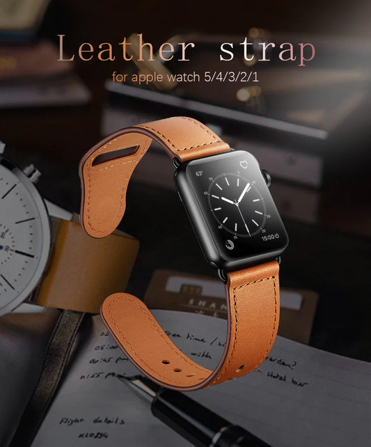Pride Edition INK  LEATHER STRAP FOR SMART-WATCH SERIES 7/6/5/4/3/2/1/SE (38,40,41MM - 42,44,45MM)