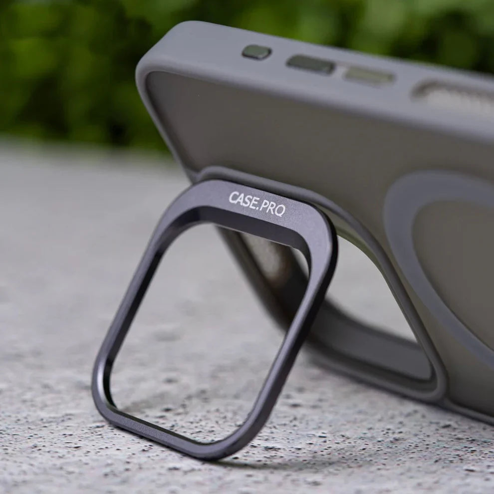 Acrylic Matt Hybrid MagSafe Cover with Camera Stand - Iphone