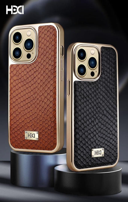 PU Leather Crocodile Pattern Protective Back Case For iPhone Series