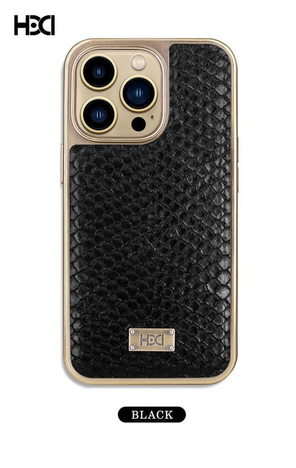 PU Leather Crocodile Pattern Protective Back Case For iPhone Series