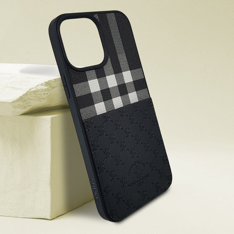 Santa Barbara Polo Club Genuine Leather Back Case/Cover For iPhone 14 Series