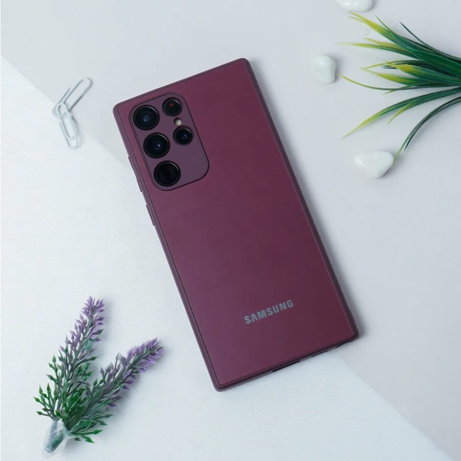Luxury Soft Edge Matte Finish Case Galaxy S22 Ultra