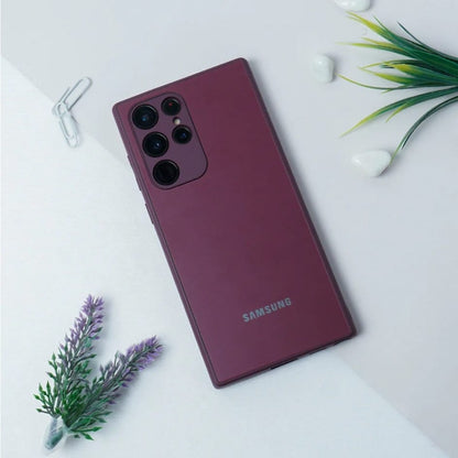 Luxury Soft Edge Matte Finish Case Galaxy S22 Ultra