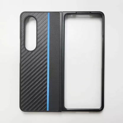 Luxury Carbon Fiber Pattern Phone Cover Samsung Galaxy Z Fold 3