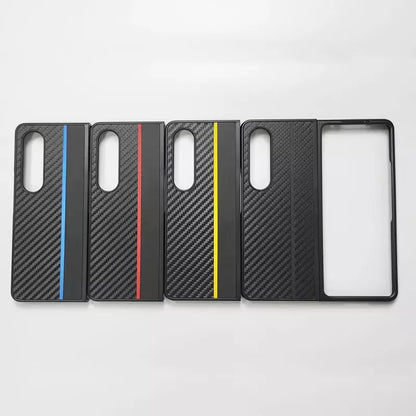 Luxury Carbon Fiber Pattern Phone Cover Samsung Galaxy Z Fold 3