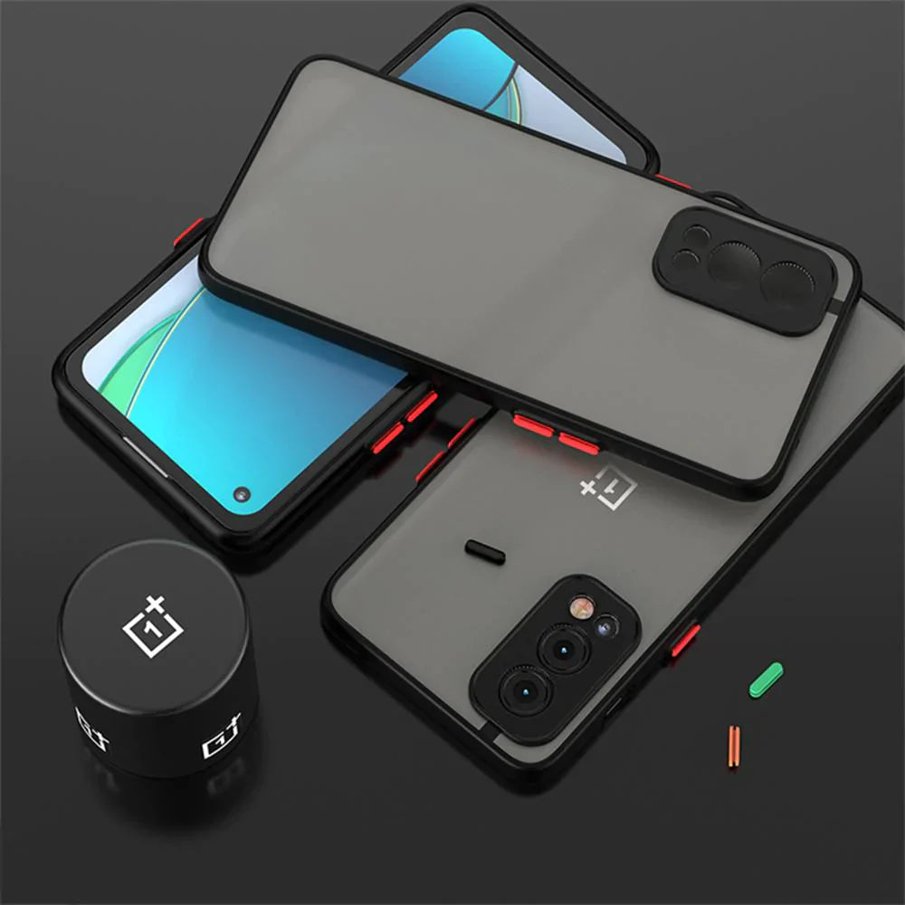 OnePlus Nord 2 Luxury  Silicon Matte Camera Closed  Case