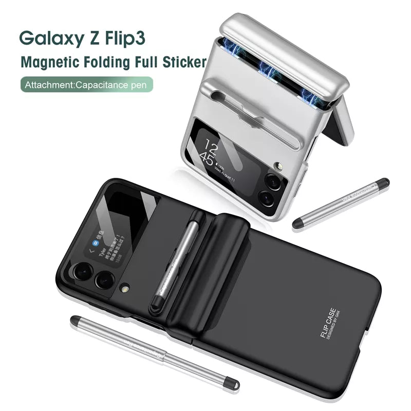 Magnetic Hard Matte Protective Back Cover For Galaxy Z Flip3