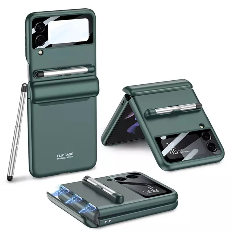 Magnetic Hard Matte Protective Back Cover For Galaxy Z Flip3