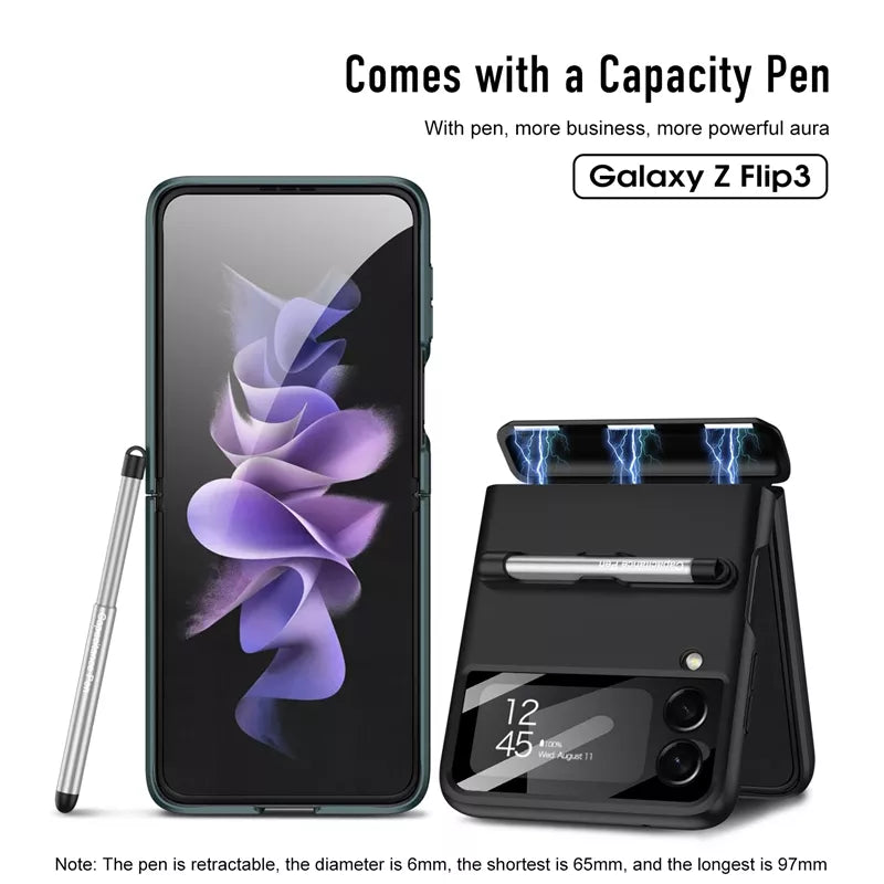 Magnetic Hard Matte Protective Back Cover For Galaxy Z Flip3