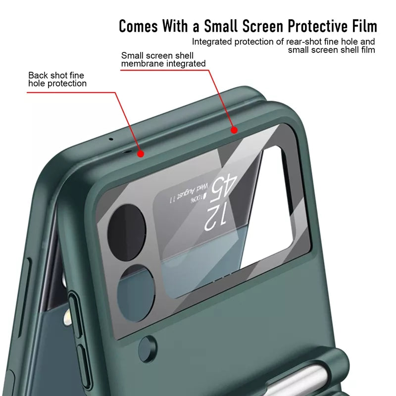 Magnetic Hard Matte Protective Back Cover For Galaxy Z Flip3