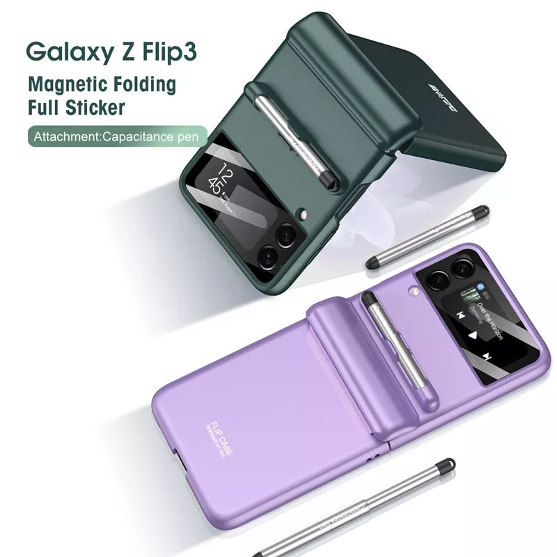 Magnetic Hard Matte Protective Back Cover For Galaxy Z Flip3