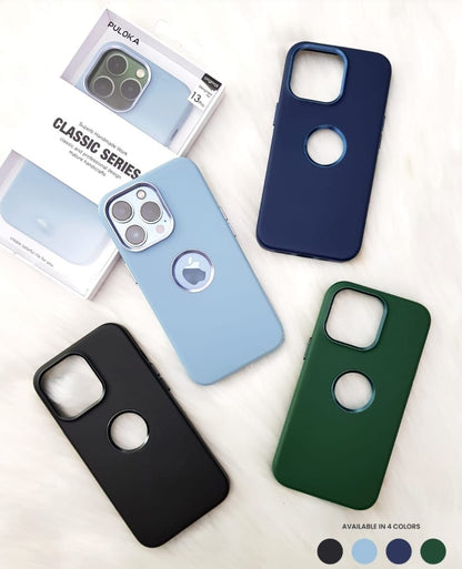 Vegan Leather Case with Logo Cut for iPhone 13 Series