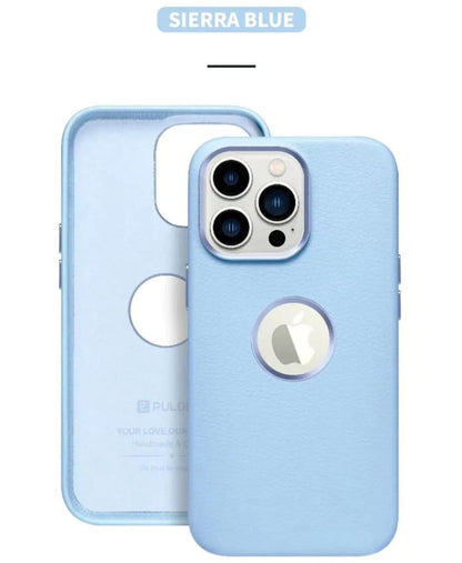 Vegan Leather Case with Logo Cut for iPhone 13 Series