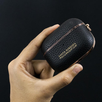 Santa Barbara AirPods Pro Leather Plating Protective Case